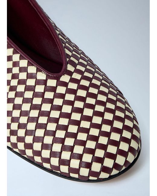 Bottega Veneta White Rosa Ballet Shoes