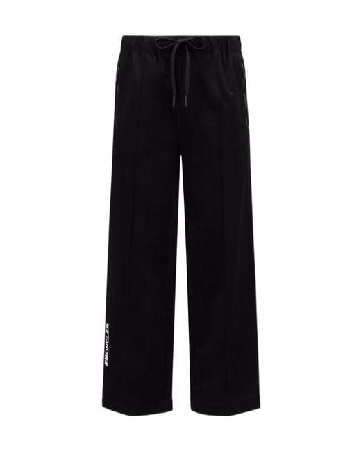 Moncler Black Logo Trackpants for men