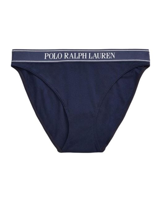 Polo Ralph Lauren Blue Elastic Logo Briefs