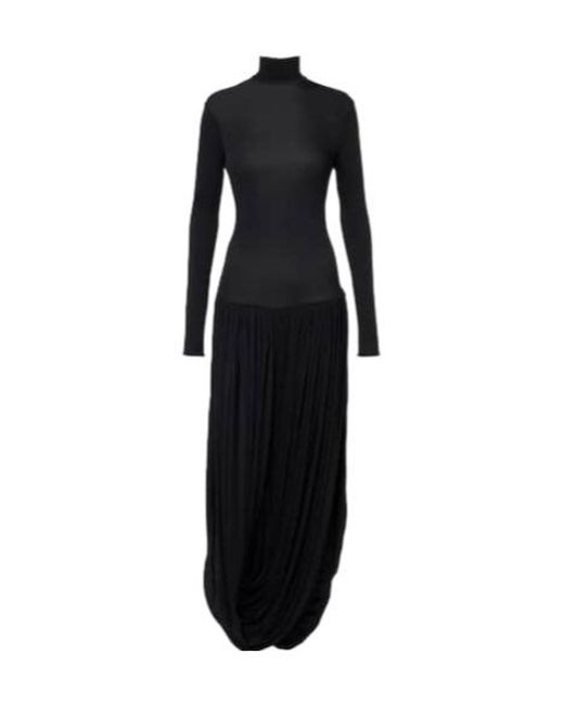 Magda Butrym Black Long-Sleeved Dress