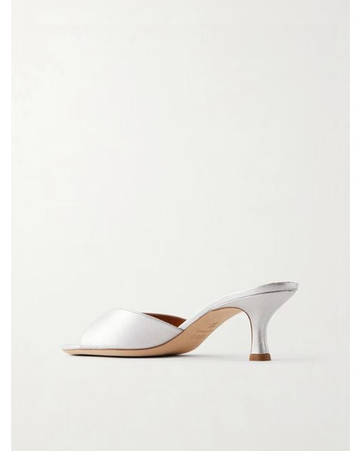 Staud White Brigitte High-Heeled Sandals
