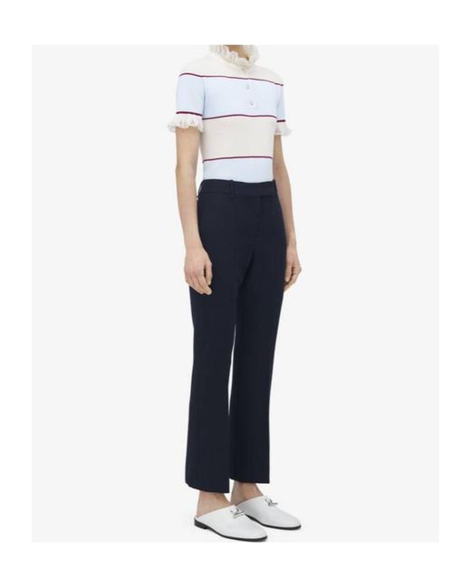McQueen Blue Tailored Trousers