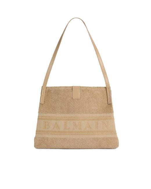 Balmain Natural Small Release Tote Bag