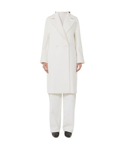 Max Mara White Studio Tokio Double Breasted Coat