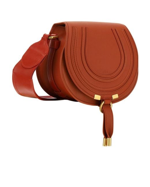 Chloé Brown Logo Shoulder Bag