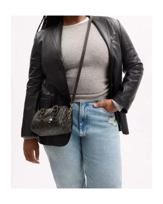 COACH Black Mini Rowan Crossbody Bag