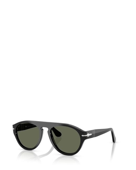 Persol Green Pilot Frame Sunglasses for men