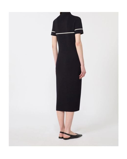 Max Mara Black Short Sleeve Dress