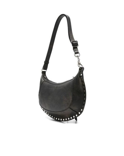 Isabel Marant Black Oskan Moon Gd Crossbody