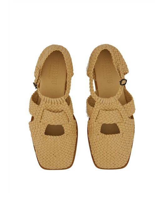Hereu Brown Serra Interwoven Slippers