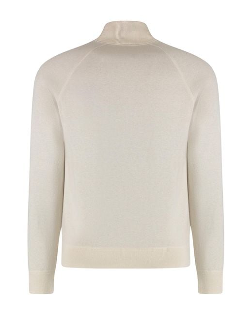 Boss White Boss Zip-Up High Neck Cardigan for men