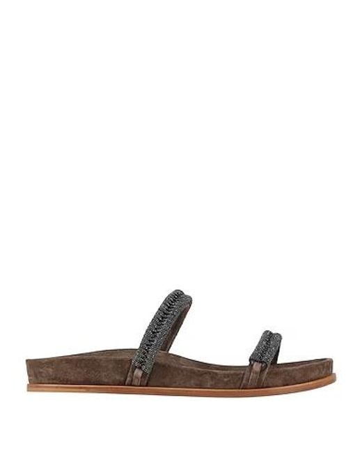 Brunello Cucinelli White Leather Sandals