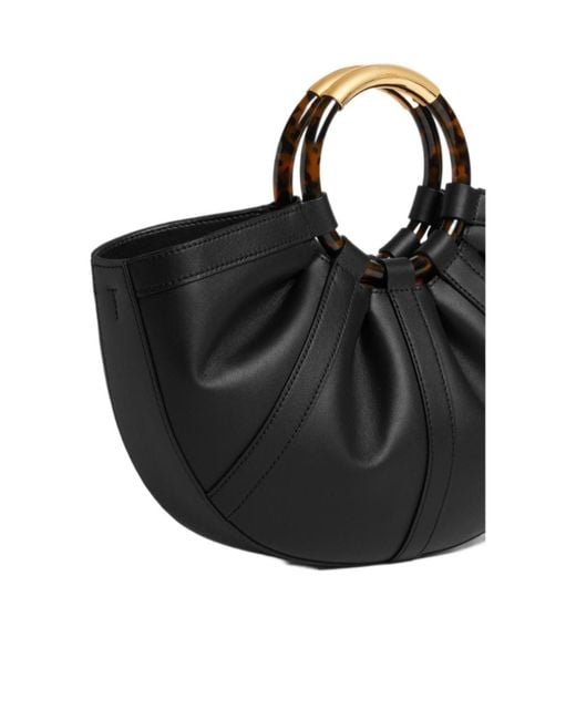 Coccinelle Black Shell Medium Tote Bag