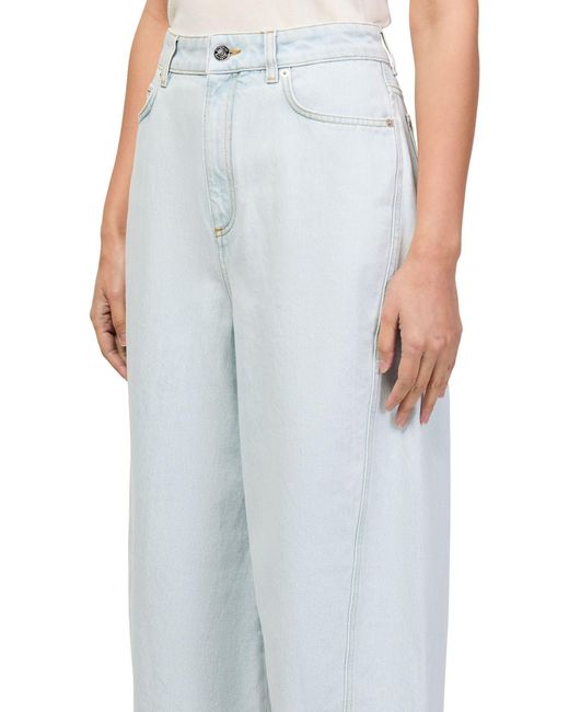 Givenchy Blue Denim Pants With Belt Loops