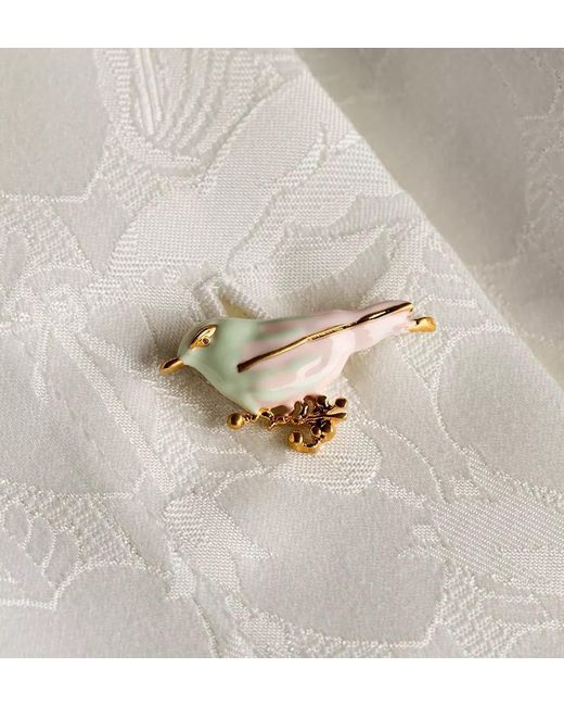 Dior White Qixi Short Flared Dress With Bow Collar