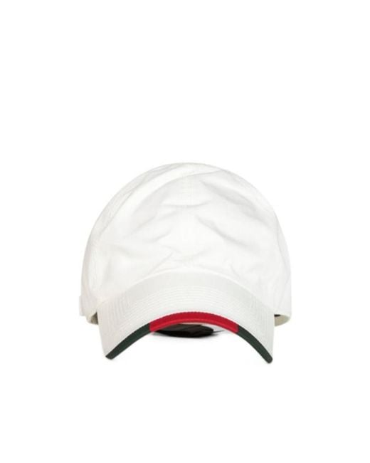 Gucci White Adjustable Baseball Cap for men