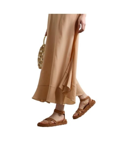 Gianvito Rossi Brown Suede Sandals