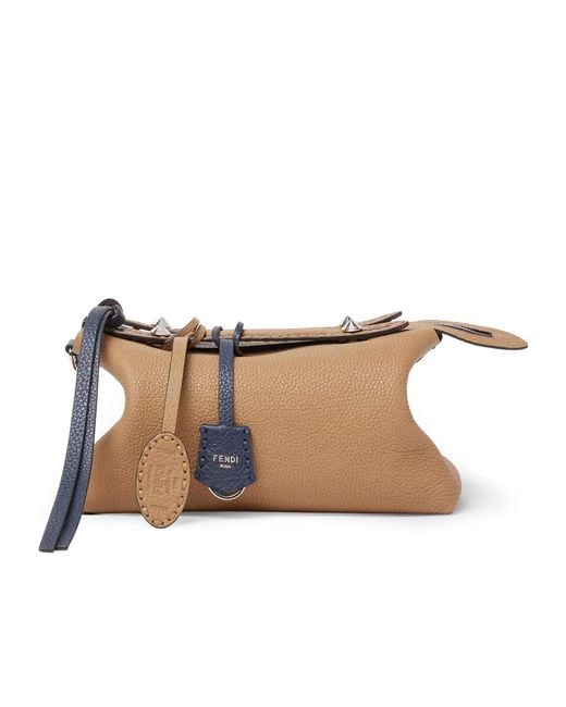Fendi Blue By The Way Selleria Two-Toned Medium Tote Bag