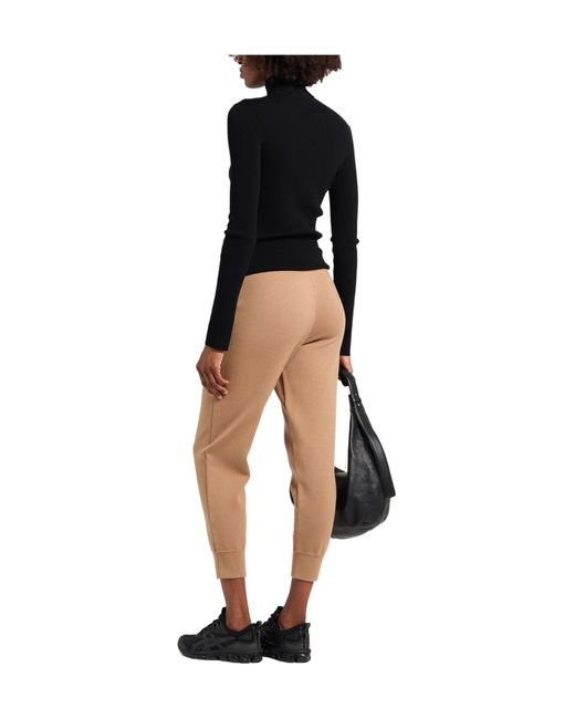 Burberry Natural Slim-Fit Knit Pants