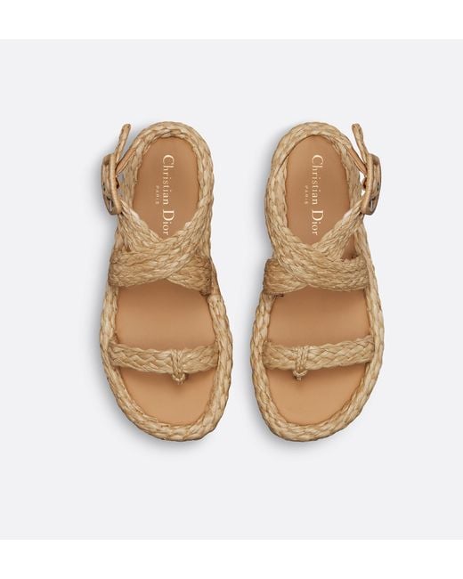 Dior Natural Iviera Ocean Thong Sandal