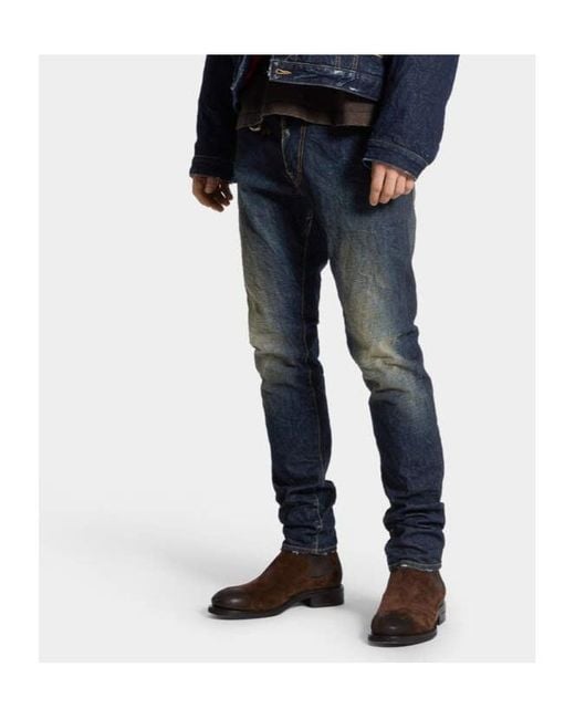 DSquared² Blue Dark Desert Dust Wash Cool Guy Distressed Jeans for men