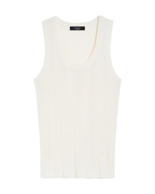 Weekend by Maxmara White Ceylon Sleeveless Top