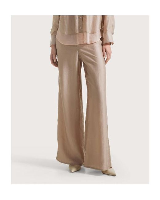 Seventy Natural Elasticated-Waistband Wide-Leg Trousers