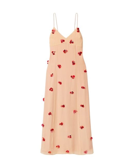 Ulla Johnson Pink Spaghetti Strap Dress