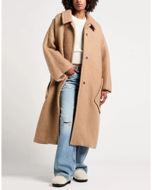 Maison Margiela Brown Single-Breasted Long-Sleeve Coat