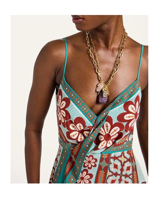 LaDoubleJ Natural Turn Around Floral-Print Maxi Dress