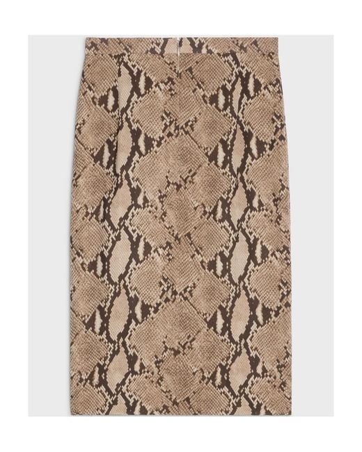 Céline Natural Draped Skirt