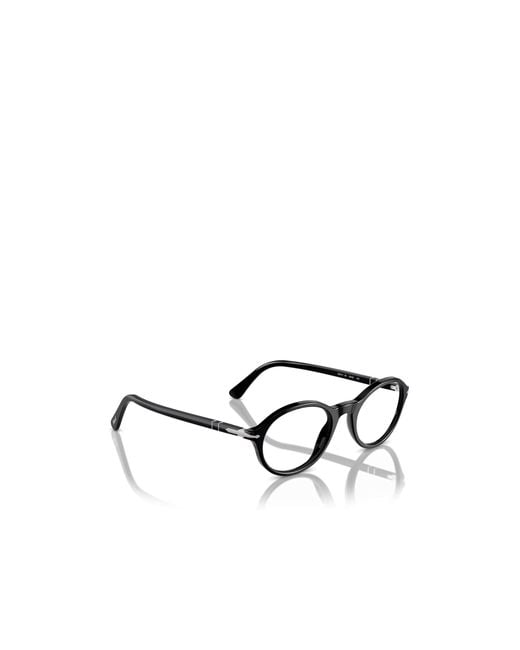 Persol White Geometric Flat Mirror for men
