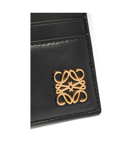 Loewe Black Anagram Puffer Plain Cardholder