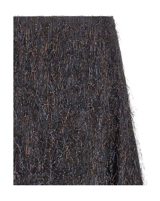 Peserico Gray A-Line Skirt