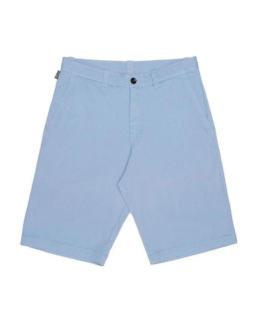 Armani Collezioni Blue Logo Shorts for men