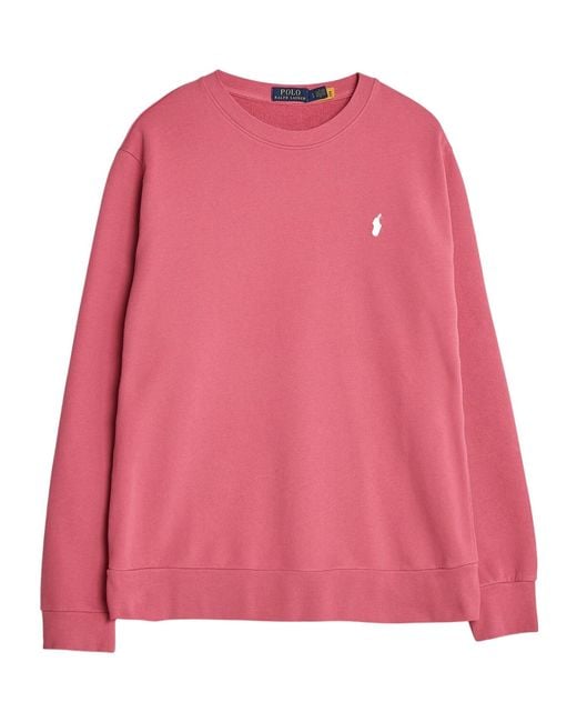 Polo Ralph Lauren Pink Crew-Neck Sweatshirt for men