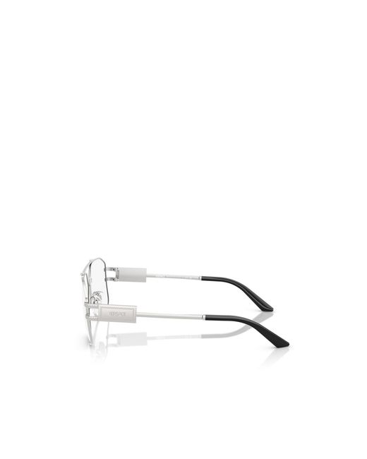 Versace White Eyewear Pilot-Frame Glasses for men