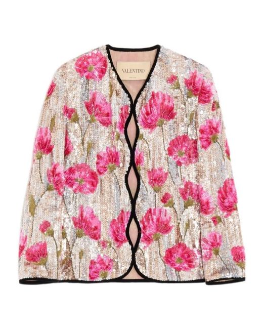 Valentino Pink Long-Sleeve Jacket