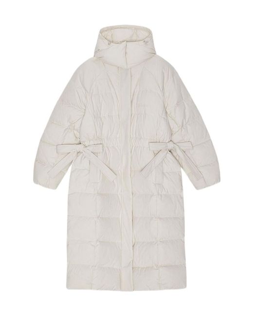 Ganni White Jacket With Logo