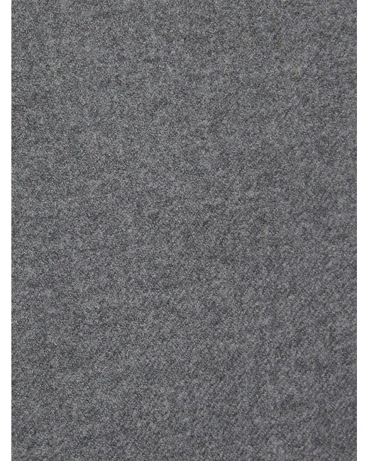 Sease Gray Drawstring Wool Pants for men