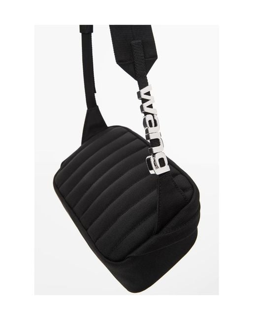 Alexander Wang White Heiress Logo Plaque Crossbody Bag