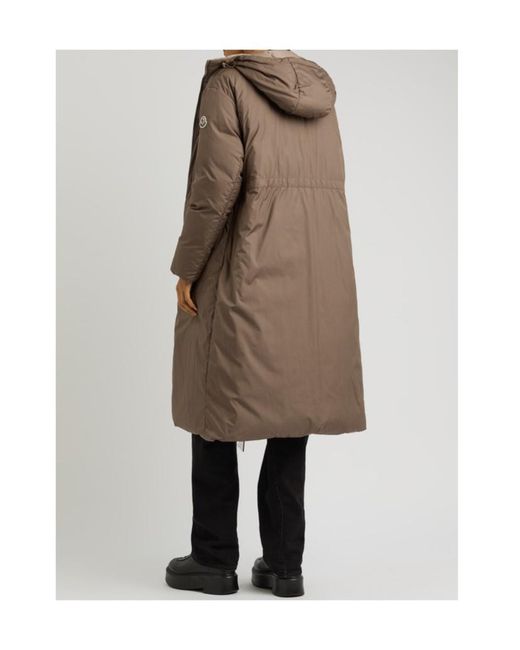Moncler Natural Boulogne Reversible Quilted Shell Coat
