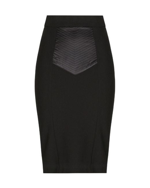 Dolce & Gabbana Black Pencil Skirt