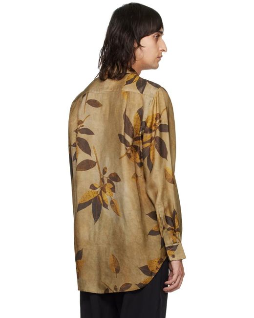 Uma Wang Natural Printed Shirt for men