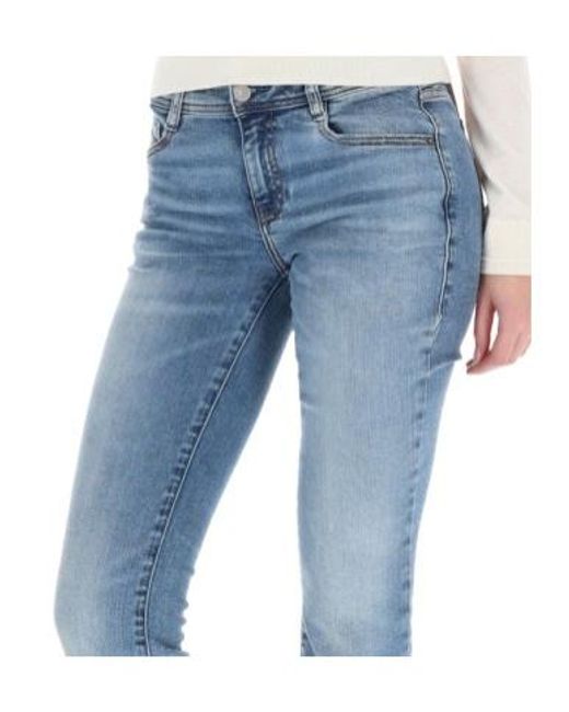 DIESEL Blue 1969 D-Ebbey Logo Patch Jeans