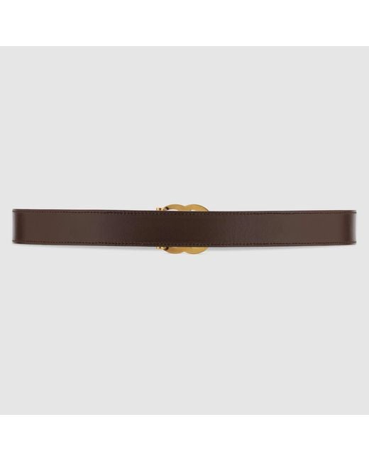 Gucci Brown Jacquard Reversible Buckle Belt