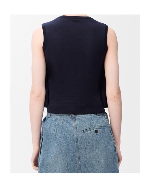 Loewe Blue Sleeveless Jumper
