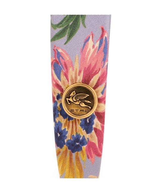 Etro Red Patterned Headband