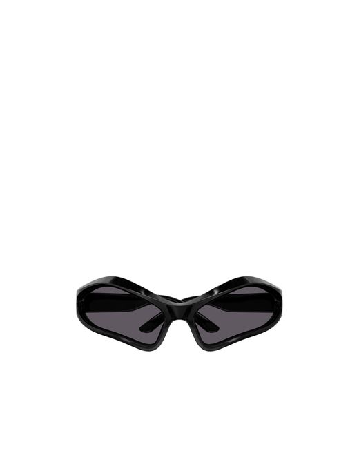 Balenciaga Black Eyewear Geometric Frame Sunglasses for men