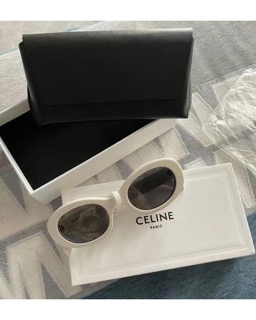 Céline White Triomphe 01 Sunglasses